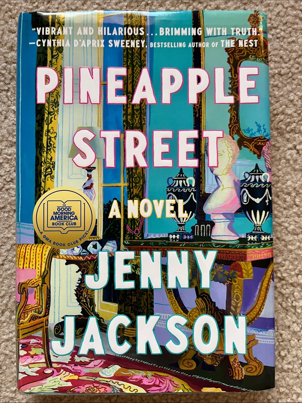 Pineapple Street by JACKSON — Teal & Pink Hardcover Novel